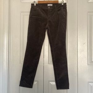 LOFT Modern Skinny Corduroy Pants - Brown/ Grey29 P. EUC